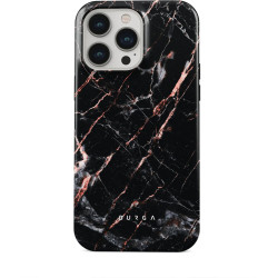 Burga Tough Back Cover Hülle für Apple iPhone 15 Pro - Rose Gold Marble