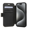 Guess 4G Big Metal Logo Book Wallet Klapphülle für Apple iPhone 15 - Braun 1