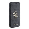 Guess 4G Big Metal Logo Book Wallet Klapphülle für Apple iPhone 15 Pro - Grau 2