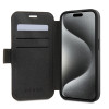 Guess 4G Big Metal Logo Book Wallet Klapphülle für Apple iPhone 15 Pro Max - Braun 1