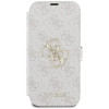 Guess 4G Big Metal Logo Book Wallet Klapphülle für Apple iPhone 16 - Rosa 2