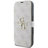 Guess 4G Big Metal Logo Book Wallet Klapphülle für Apple iPhone 16 - Rosa 5