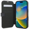 Guess 4G Big Metal Logo Book Wallet Klapphülle für Apple iPhone 16 Plus - Schwarz 1