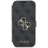 Guess 4G Big Metal Logo Book Wallet Klapphülle für Apple iPhone 16 Plus - Schwarz 2