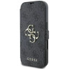 Guess 4G Big Metal Logo Book Wallet Klapphülle für Apple iPhone 16 Plus - Schwarz 5