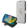Guess 4G Big Metal Logo Book Wallet Klapphülle für Apple iPhone 16 Pro - Rosa 0