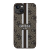 Guess 4G Printed Stripes Hard Case Back Cover Hülle mit MagSafe für Apple iPhone 15 - Braun 1