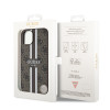 Guess 4G Printed Stripes Hard Case Back Cover Hülle mit MagSafe für Apple iPhone 15 - Braun 6