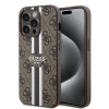Guess 4G Printed Stripes Hard Case Back Cover Hülle mit MagSafe für Apple iPhone 15 Pro - Braun 0