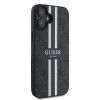 Guess 4G Printed Stripes Hard Case Back Cover Hülle mit MagSafe für Apple iPhone 16 Plus - Schwarz 3