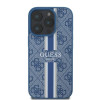 Guess 4G Printed Stripes Hard Case Back Cover Hülle mit MagSafe für Apple iPhone 16 Pro Max - Blau 1
