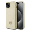 Guess 4G Strass Metal Logo Hard Case Back Cover Hülle für Apple iPhone 15 - Gold 0