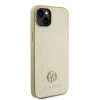Guess 4G Strass Metal Logo Hard Case Back Cover Hülle für Apple iPhone 15 - Gold 3