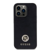 Guess 4G Strass Metal Logo Hard Case Back Cover Hülle für Apple iPhone 15 Pro - Schwarz 1