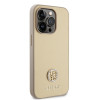 Guess 4G Strass Metal Logo Hard Case Back Cover Hülle für Apple iPhone 15 Pro Max - Gold 2
