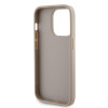 Guess 4G Strass Metal Logo Hard Case Back Cover Hülle für Apple iPhone 15 Pro Max - Gold 4