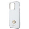 Guess 4G Strass Metal Logo Hard Case Back Cover Hülle für Apple iPhone 15 Pro - Silber 3