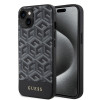 Guess GCube Stripes Hard Case Back Cover Hülle mit MagSafe für Apple iPhone 15 - Schwarz 0