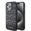 Guess GCube Stripes Hard Case Back Cover Hülle mit MagSafe für Apple iPhone 15 Pro - Schwarz 0