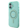 Guess IML Rhinestones Back Cover Hülle mit MagSafe für Apple iPhone 16 - Grün 3
