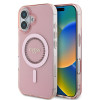 Guess IML Rhinestones Back Cover Hülle mit MagSafe für Apple iPhone 16 Plus - Rosa 0