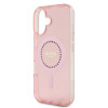 Guess IML Rhinestones Back Cover Hülle mit MagSafe für Apple iPhone 16 Plus - Rosa 4