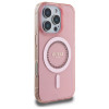 Guess IML Rhinestones Back Cover Hülle mit MagSafe für Apple iPhone 16 Pro Max - Rosa 4