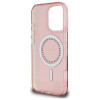 Guess IML Rhinestones Back Cover Hülle mit MagSafe für Apple iPhone 16 Pro - Rosa 5