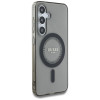 Guess IML Rhinestones Back Cover Hülle mit MagSafe für Samsung Galaxy S25 - Schwarz 2