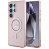 Guess IML Rhinestones Back Cover Hülle mit MagSafe für Samsung Galaxy S25 Ultra - Rosa 0