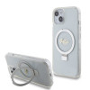 Guess Ring Stand Script Glitter Back Cover Hülle mit MagSafe für Apple iPhone 15 - Transparent 0