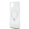 Guess Ring Stand Script Glitter Back Cover Hülle mit MagSafe für Apple iPhone 15 Plus - Transparent 4