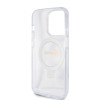 Guess Ring Stand Script Glitter Back Cover Hülle mit MagSafe für Apple iPhone 15 Pro - Transparent 5