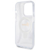 Guess Ring Stand Script Glitter Back Cover Hülle mit MagSafe für Apple iPhone 15 Pro Max - Transparent 4