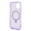 Guess Ring Stand Script Glitter Back Cover Hülle mit MagSafe für Apple iPhone 15 - Lila 5
