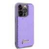 Guess Sequin Script Metal Back Cover Hülle für Apple iPhone 15 Pro - Lila 2