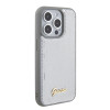 Guess Sequin Script Metal Back Cover Hülle für Apple iPhone 15 Pro - Silber 3