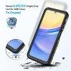 Shellbox Wasserdichte IP68 Hülle für Samsung Galaxy A15 4G/5G - Schwarz 3