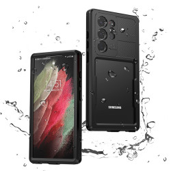 Shellbox Wasserdichte IP68 Hülle für Samsung Galaxy S23 Ultra - Schwarz