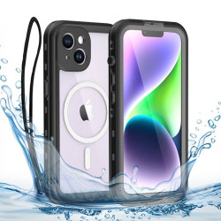 Shellbox Wasserdichte IP68 Hülle mit MagSafe für Apple iPhone 14 - Schwarz