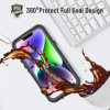 Shellbox Wasserdichte IP68 Hülle mit MagSafe für Apple iPhone 14 - Schwarz 4