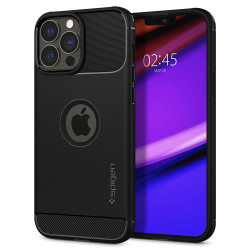 Spigen Rugged Armor Back Cover Hülle für Apple iPhone 13 Pro Max - Schwarz