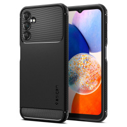 Spigen Rugged Armor Back Cover Hülle für Samsung Galaxy A14 5G - Schwarz