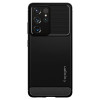 Spigen Rugged Armor Back Cover Hülle für Samsung Galaxy S21 Ultra - Schwarz 1