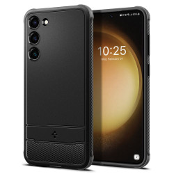 Spigen Rugged Armor Back Cover Hülle für Samsung Galaxy S23 - Schwarz