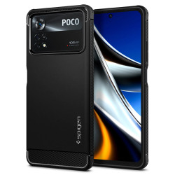 Spigen Rugged Armor Back Cover Hülle für Xiaomi Poco X4 Pro 5G - Schwarz