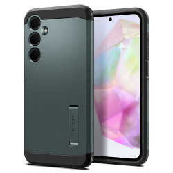 Spigen Tough Armor Back Cover Hülle für Samsung Galaxy A35 - Dunkelgrün