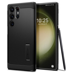 Spigen Tough Armor Back Cover Hülle für Samsung Galaxy S23 Ultra - Schwarz
