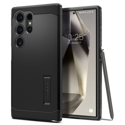 Spigen Tough Armor Back Cover Hülle für Samsung Galaxy S24 Ultra - Schwarz