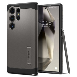 Spigen Tough Armor Back Cover Hülle für Samsung Galaxy S24 Ultra - Dunkelgrau